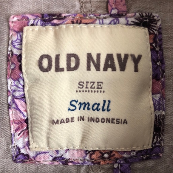 Old Navy Khaki Utility Jacket Size Small - Picture 4 of 8